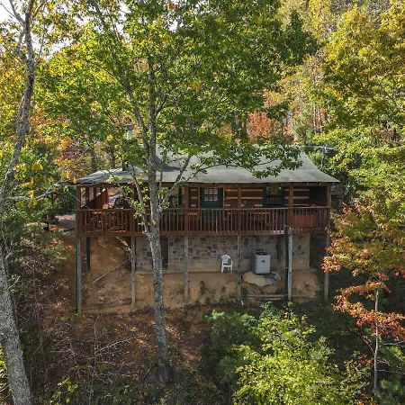 View! Cozy, Private, Fireplace, Hot Tub Log Cabin, Honeymoon! Sevierville Exteriör bild