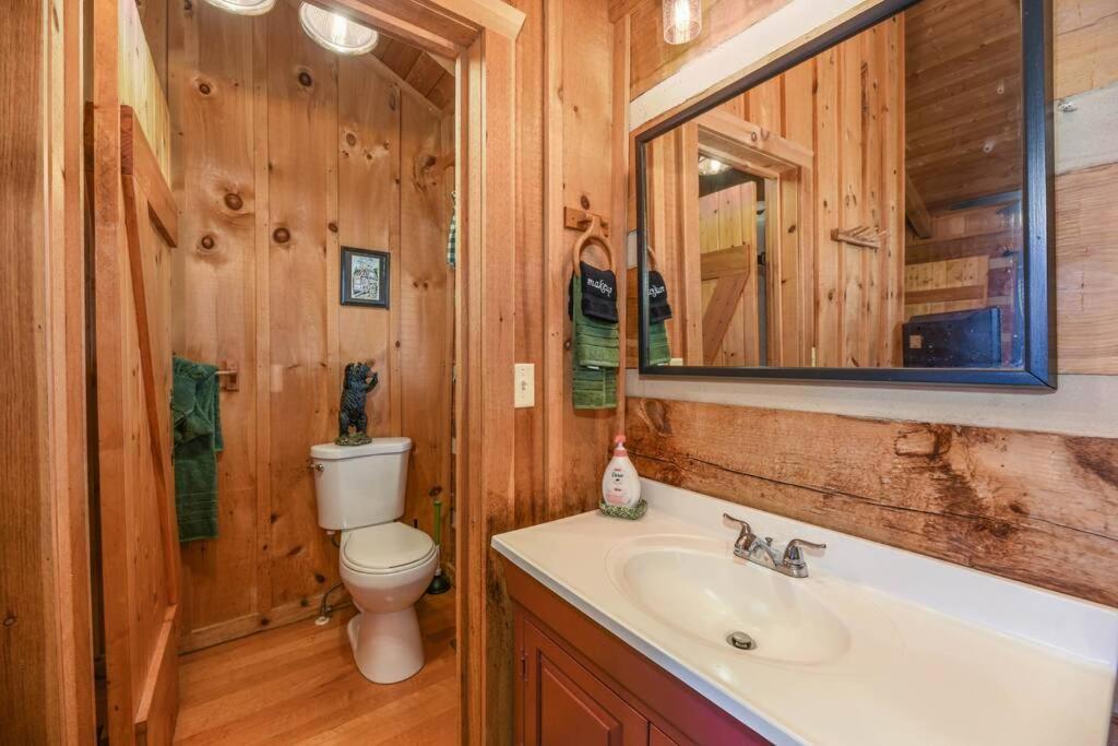View! Cozy, Private, Fireplace, Hot Tub Log Cabin, Honeymoon! Sevierville Exteriör bild