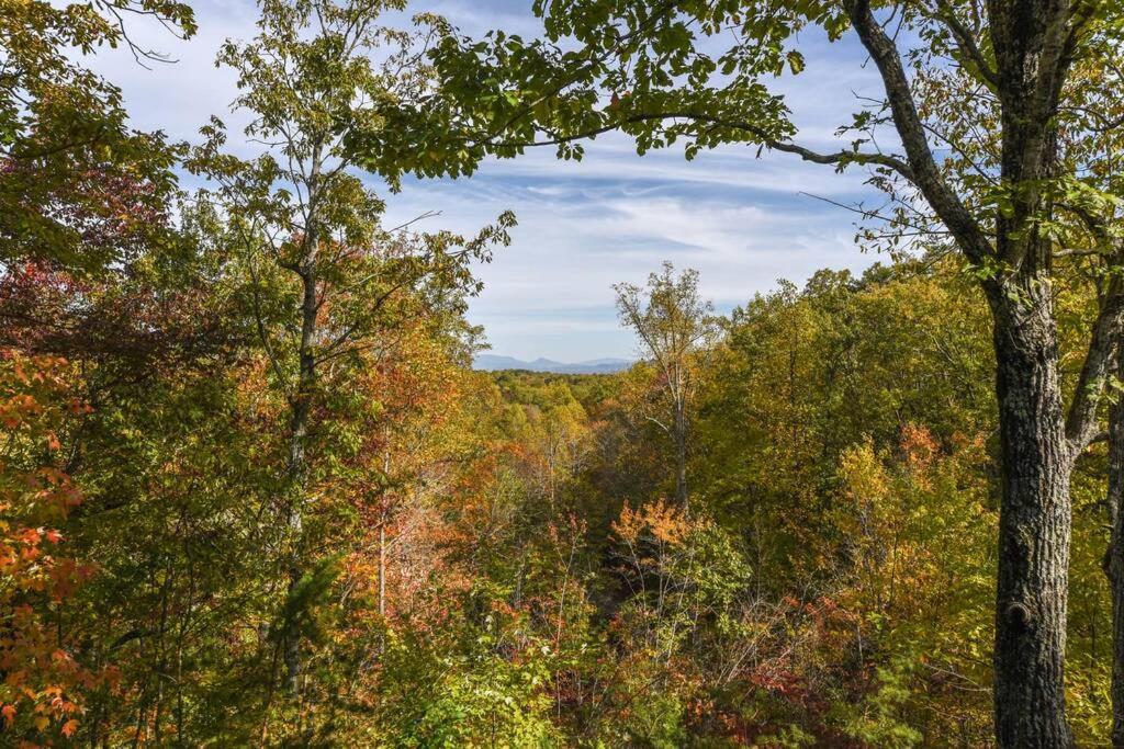 View! Cozy, Private, Fireplace, Hot Tub Log Cabin, Honeymoon! Sevierville Exteriör bild